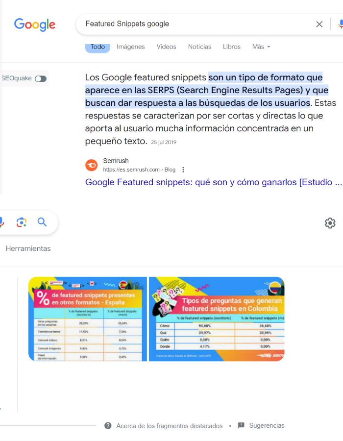 Que es Featured Snippets